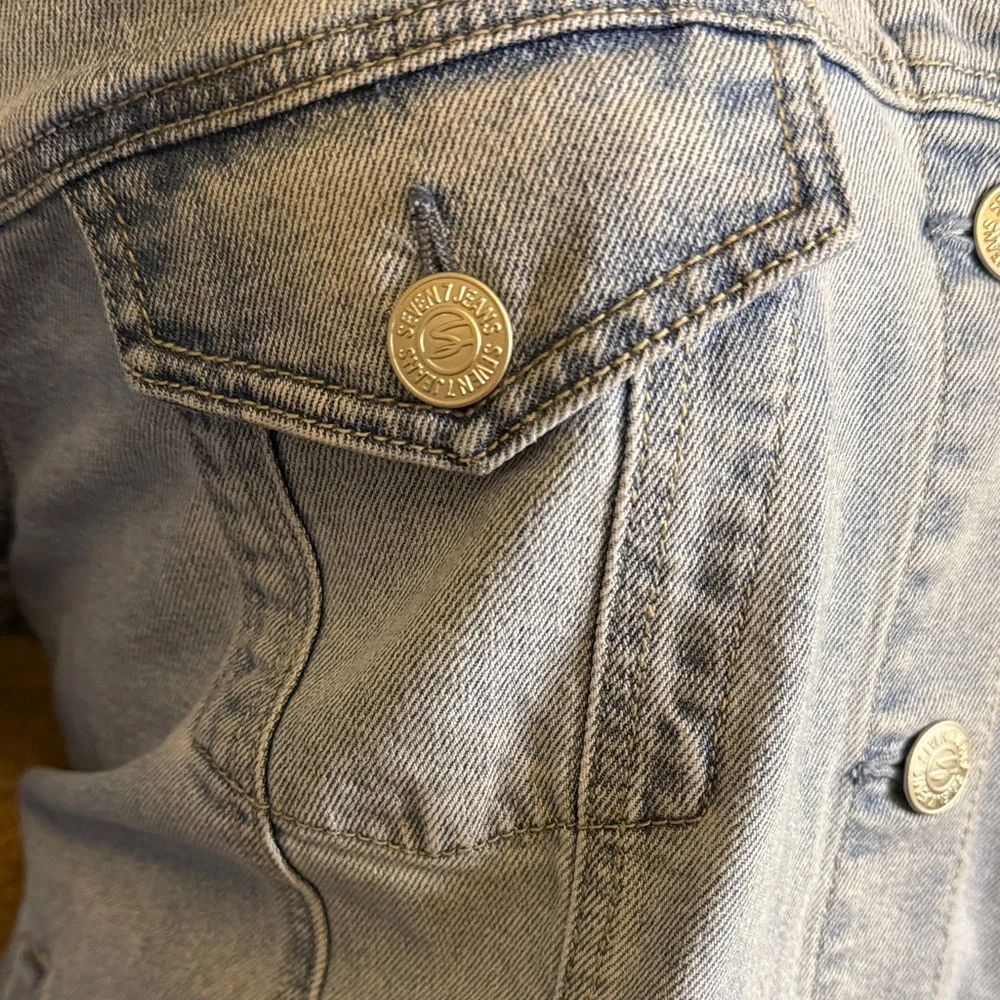 Seven7 Classic Denim Jacket in Light Blue - Picture 3 of 10